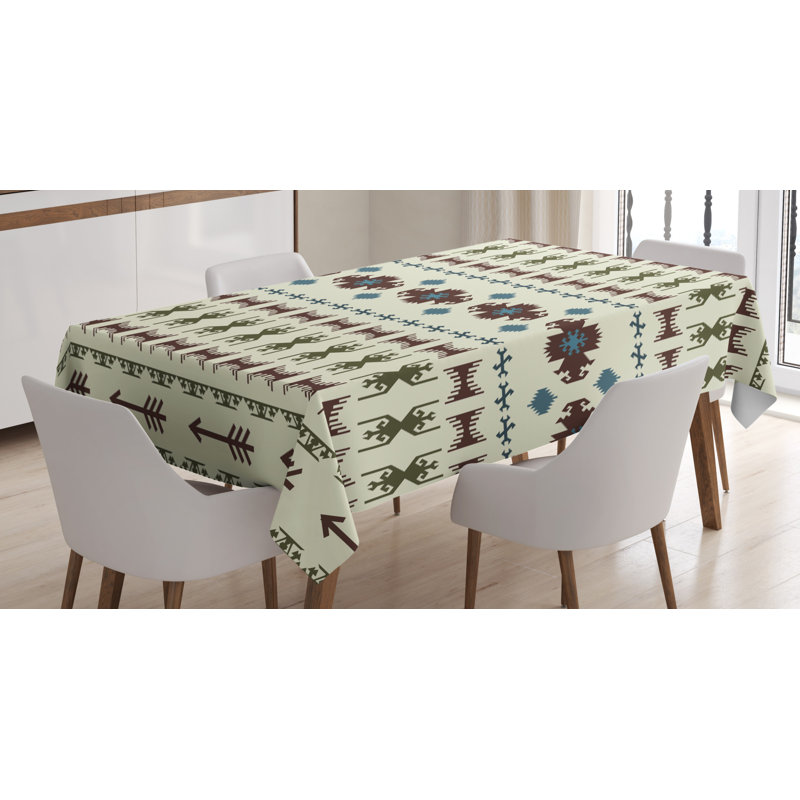 Native American Tablecloth, 70" L x 52" W