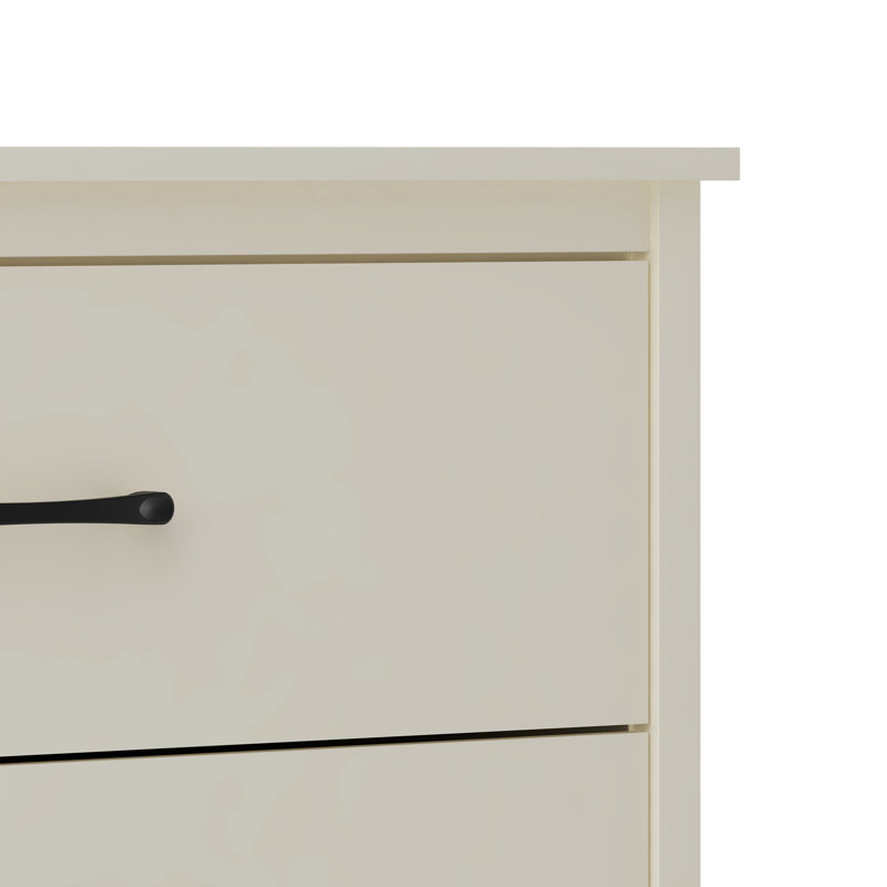 Commode 6 tiroirs Allysyn, Ivoire ivoire