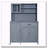Potting Bench with Hutch,65" H Solid Fir Wood Garden Workstation-125528540