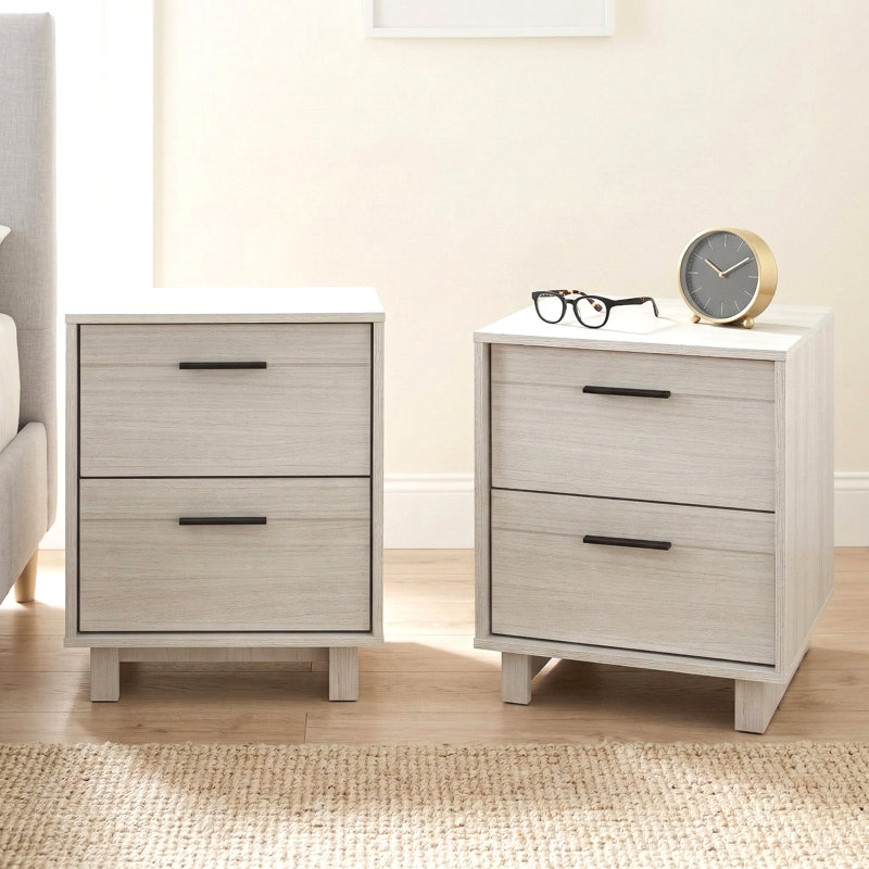 Aderyn 18.5" W Nightstand with 2 Drawers
