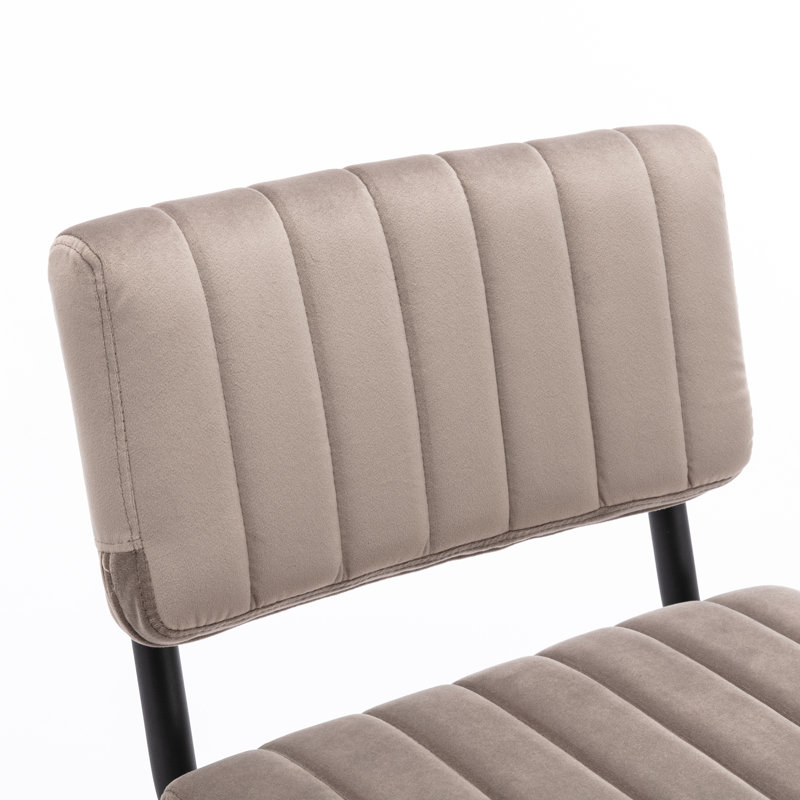 Tabouret Estes, Tabouret de bar (siège d'une hauteur de 30 po), Velours gris platine