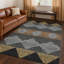 Tapis géométrique intérieur / extérieur lavable à la machine Chantille ACN2545-615986193-615986287