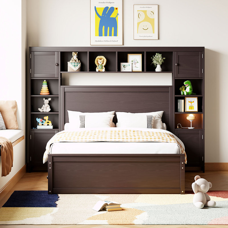 Elko Platform Storage Bed, Queen, Espresso
