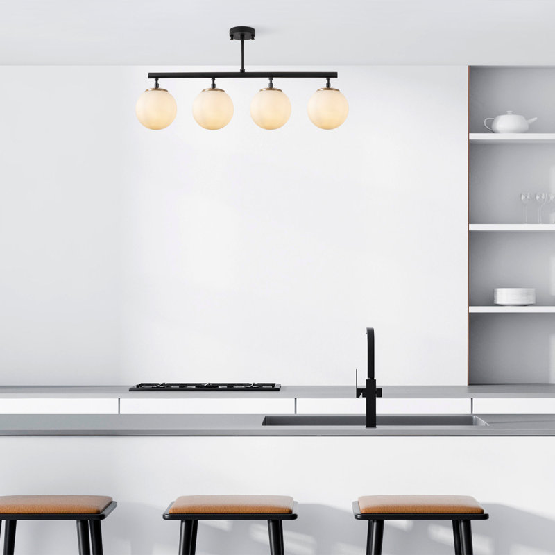 Luper 4 - Light Kitchen Island Pendant, Black