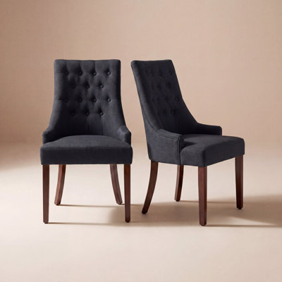Amelia Tufted Wingback Upholstered Side Chairs