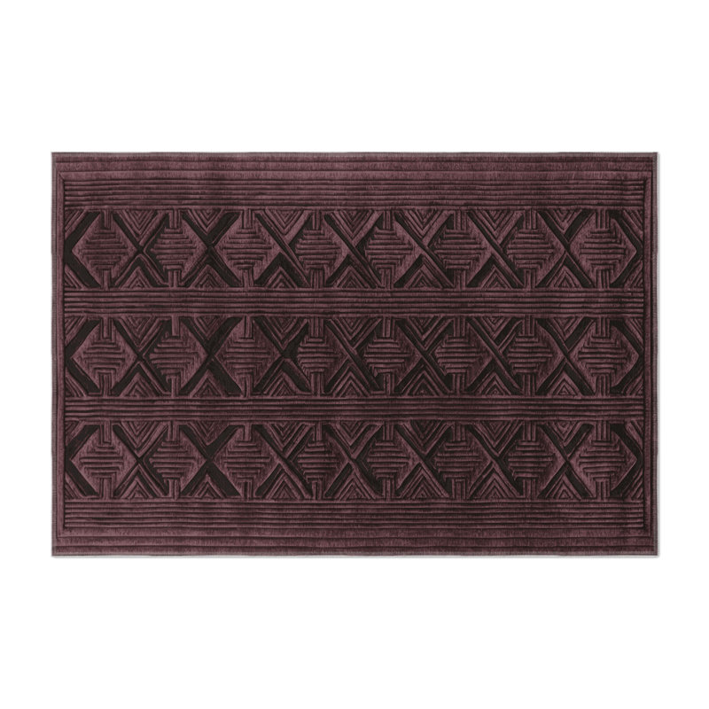 Tapis brun intérieur et extérieur Trellis, Rectangulaire 3 pi x 5 pi