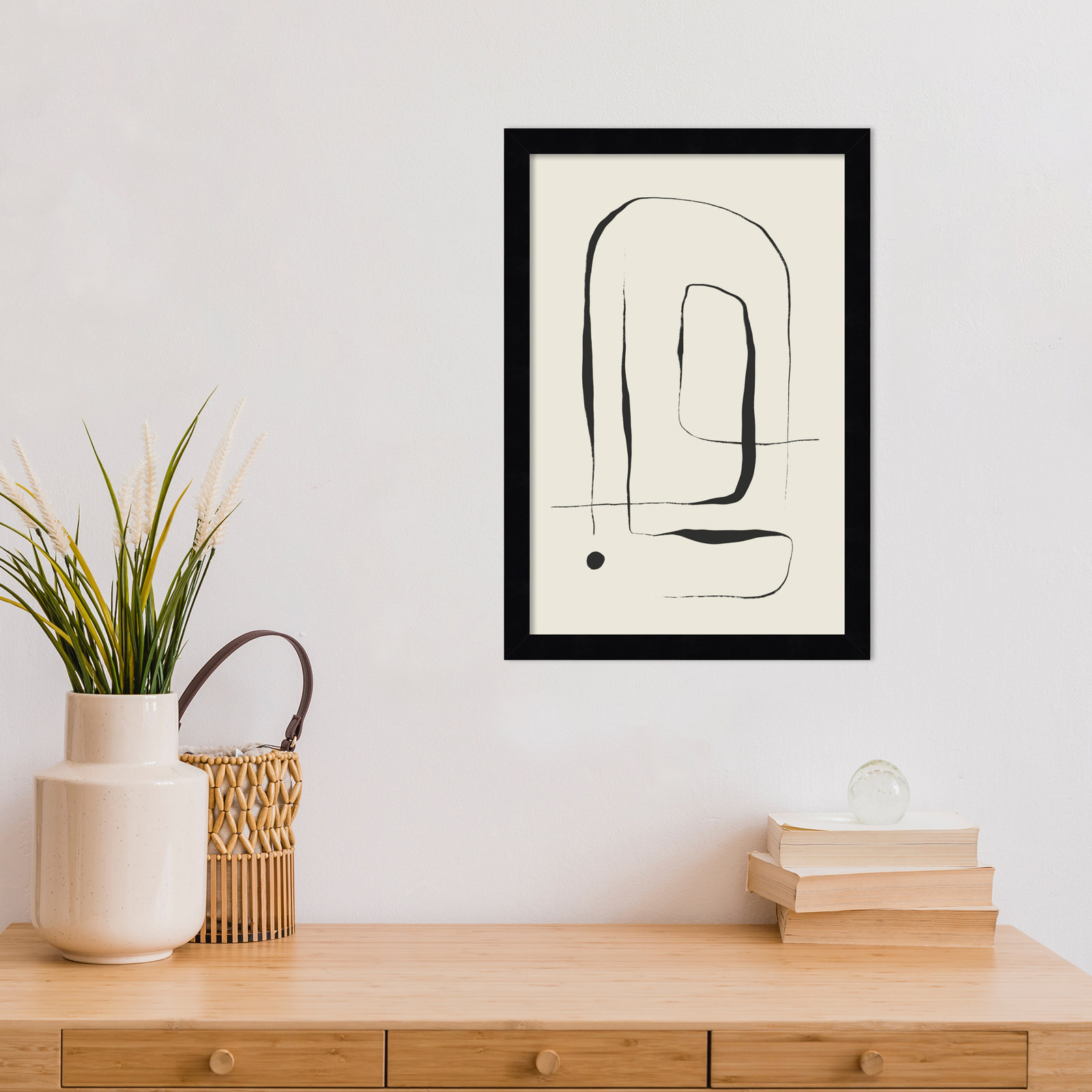 The Point No 2 by Treechild  Wood Framed Wall Art Print, Black, 17" H x 12" W