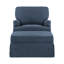 Fauteuil demi-tonneau pivotant avec repose-pieds 32,7 po-106913405