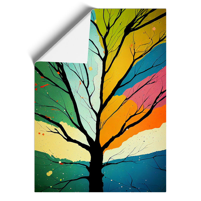Vibrant Trees No.3 - Print, No Matte, 42cm H x 29.7cm W, Paper