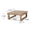 Table basse d'extérieur en bois massif Akono-90296309-115280697