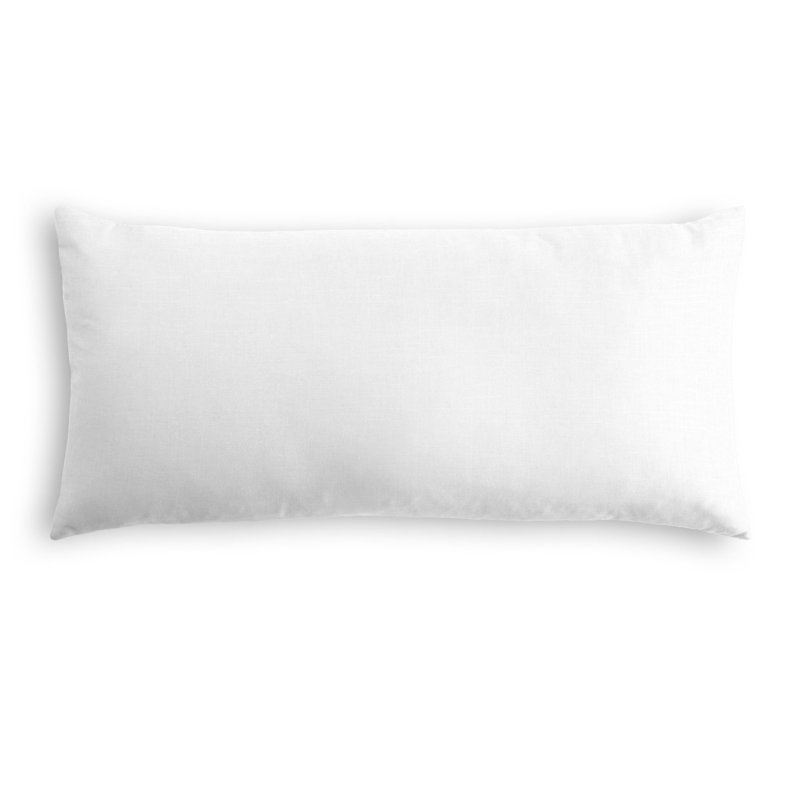 Housse de coussin rectangulaire, 12 po x 18 po, Blanc