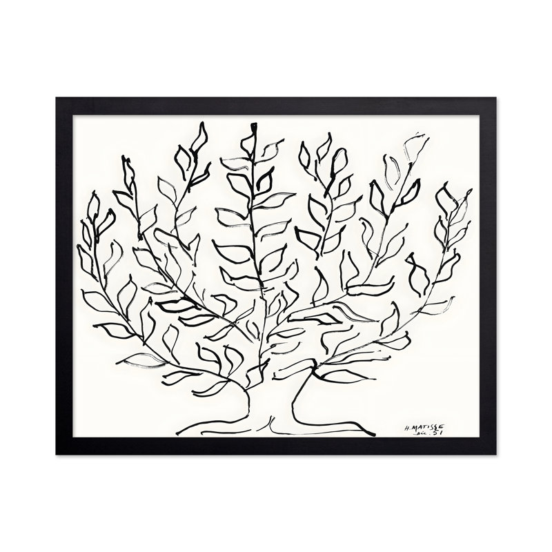 Henri Matisse - Arbre ordinaire no 2, H 11 po x l 14 po, Affiche, Sans cadre