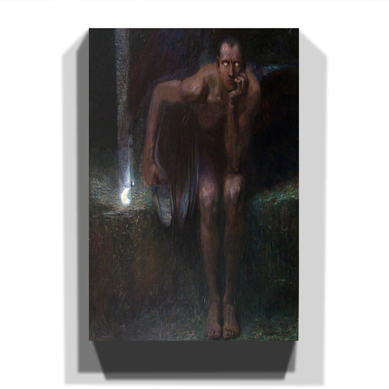 Franz Stuck - Wrapped Canvas Painting, 76cm H x 50cm W