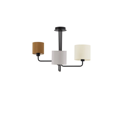 Fabric Semi Flush Mount