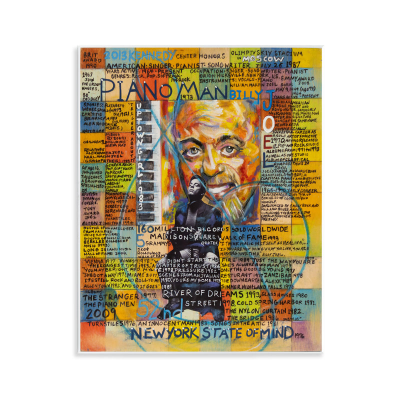 «Billy Joel Collage Wall Art» par Sabin