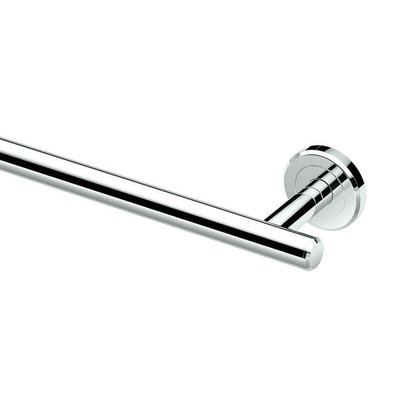 Barre à serviettes murale Gatco Latitude II | Porte-serviettes de salle de bain moderne en chrome, nickel satiné, noir mat ou laiton brossé