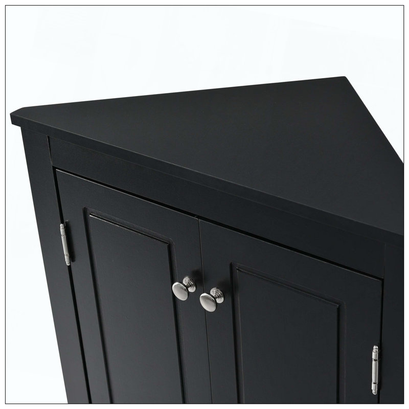 Bathrrom Storage Bathroom Storage Triangle Bathroom Storage Cabinet with Adjustable Shelves, Freestanding Floor Cabinet for Home Kitchen 