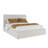 Upholstered Bed Frame with Tall Padded Headboard-2040136517