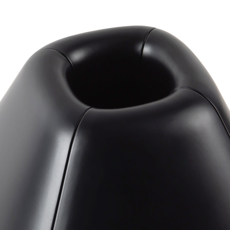 Folio 10-in Black dimmable LED Table Lamp, Black
