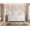 Paris 84 In. W X 22 In. D Double Sink Bathroom Vanity In White