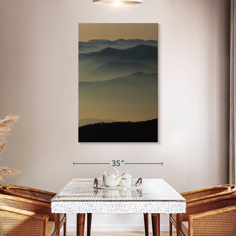 Alvord Smoky Mountain Contours, H 48 po x l 32 po