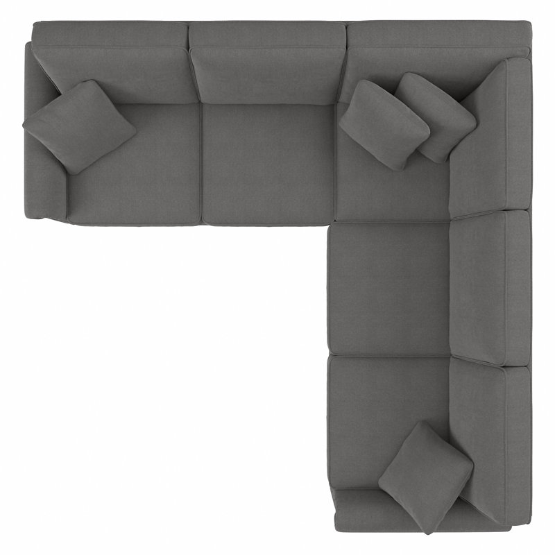 Canapé modulaire Atifah, Crème, crème, H 36 po x l 99 po x P 99 po