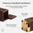 Solid Wood Pen Holder with 2 Coasters-1004160192