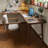 Walnut L-Shaped Solid Wood desk-108679355-108679357