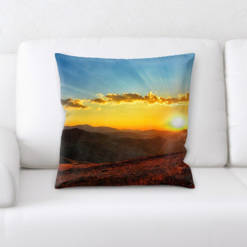 Coussin coucher de soleil
