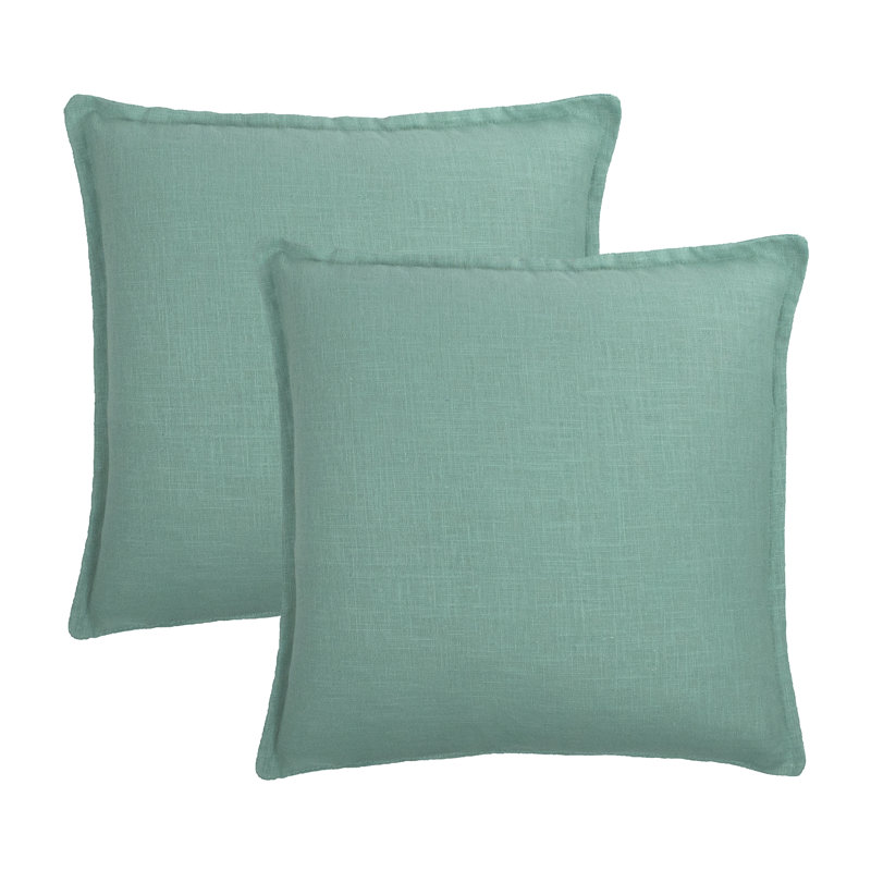Coussin en lin Frisco, menthe