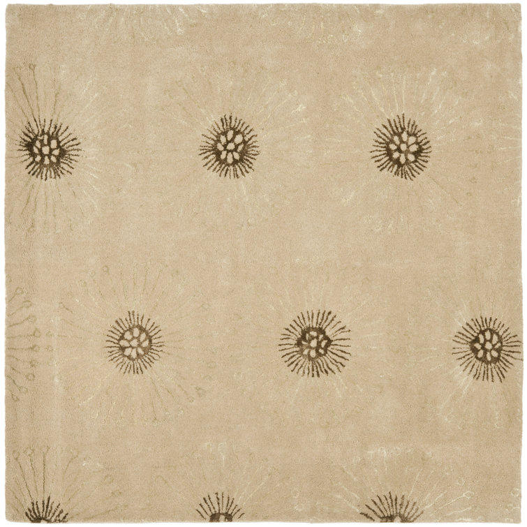 Avayah Hand-Tufted Wool Beige/Brown Area Rug