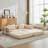 Compression Sofa,Convertible Floor Sofa Bed With Fixed-Shape Frame, Loveseats Boneless Modular Sectional Sofa,No Assembly Required,Chenille Fabric,For Living Room Bedroom,Beige-218041695
