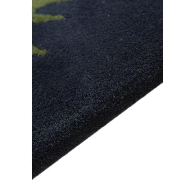 Tapis carré bleu marine Pineland 7 pi 7 po x 7 pi 7 po