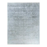 Overdyed One-of-a-Kind 9' 3" X 11' 10" Hand Knotted Area Rug