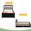 Twin Platform Storage Bed Wood Bed Frame With Two Drawers-914992299