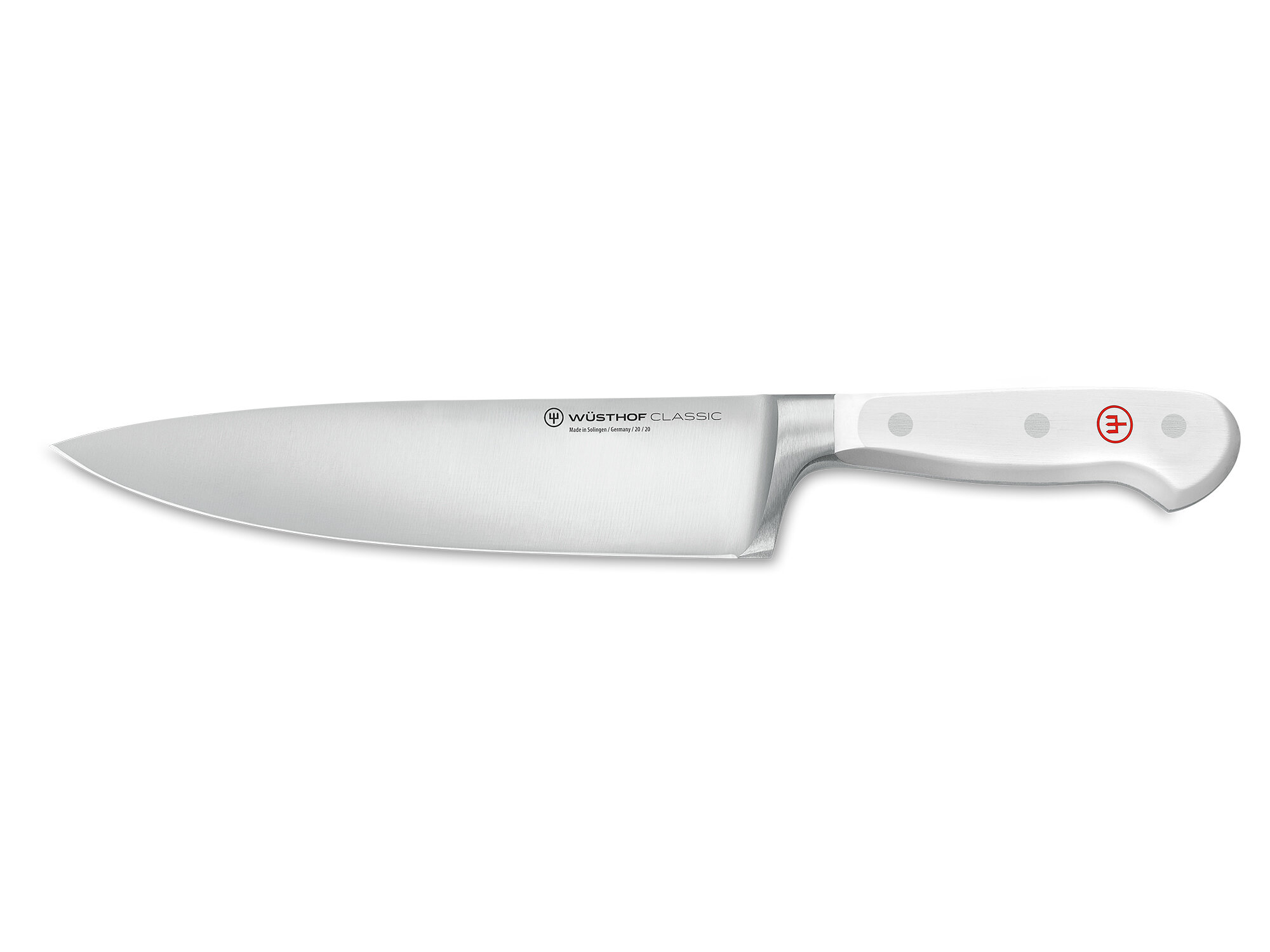 Basics Classic 8-inch Chef's Knife with Three Rivets, Silver