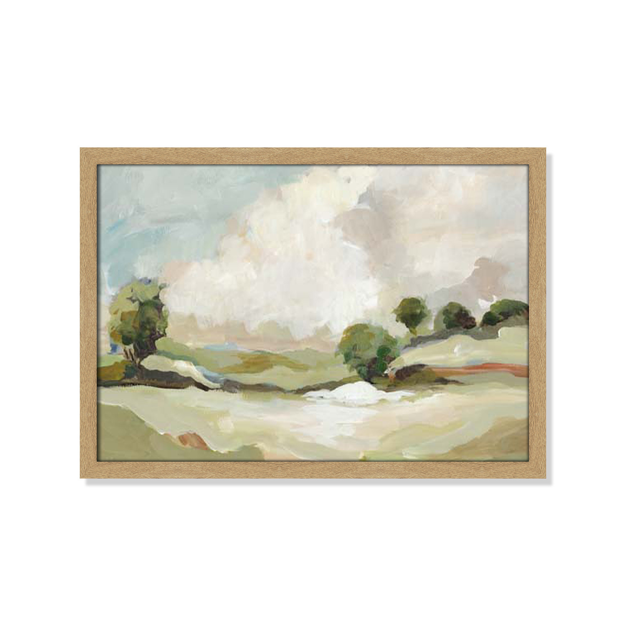 Pastoral Land by Allison Pearce, Brown, 17" H x 23" W x 1.25" D