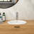 White 17"X15.5" Ceramic Semi - Recessed Bathroom Sink, Modern Minimalist Look, Scratch Surface Treatment, Quick Setup Instructions Ergonomic Function, Acid And Stain , Simple Cleaning-916145622