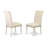 Bremond Parsons Dining Chairs - Button Tufted Nailhead Trim Light Beige Linen Fabric Upholstered Chairs, Set of 2, Linen White-1760194507-1768936003