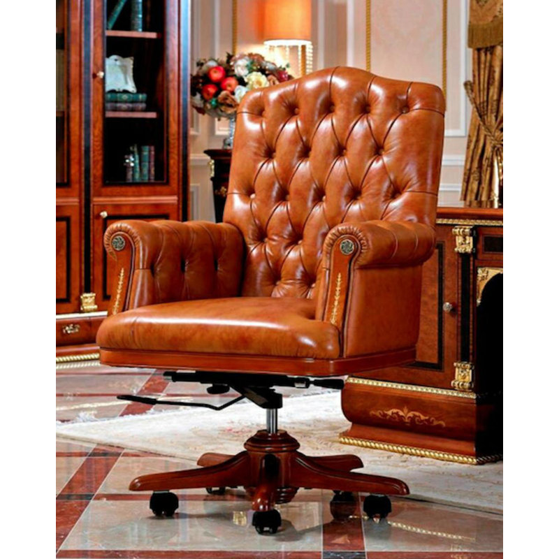 Immanuel Swivel Executive Chair, Brown