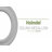Endurathane Holmdel Ceiling Medallion, 20 7/8"OD x 12 7/8"ID x 1"P (Fits Canopies up to 12 7/8"), Hand-Painted Steel Gray Finish-28577793