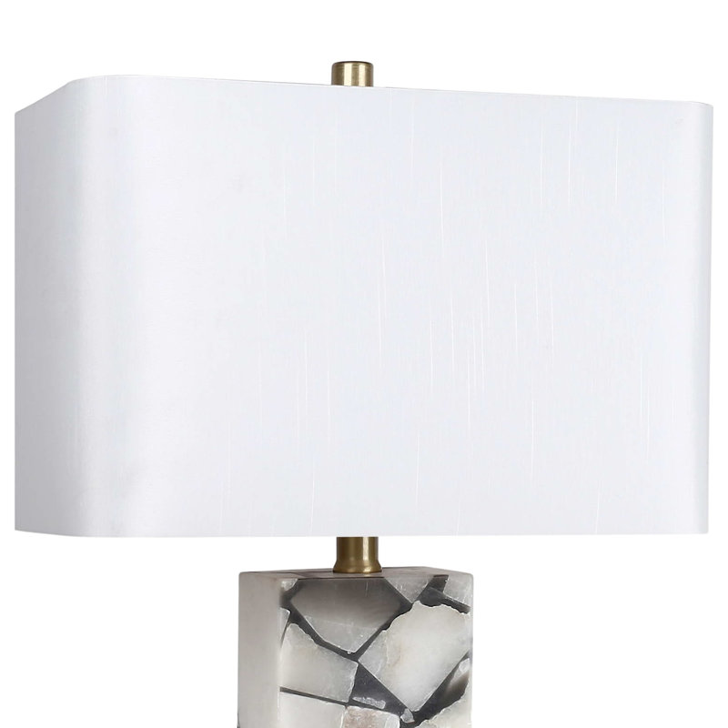 Lampe de table en mosaïque Alabaster - or doux - ensemble de 2