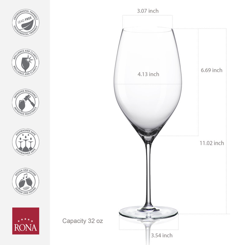 Verre à vin 31 oz. Verre bordeaux