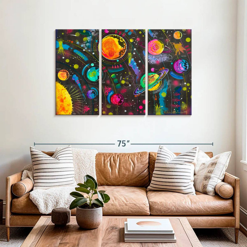 Oberle Colorful Solar System, 36" H x 57" W