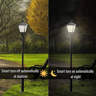 Smart LED Post Top Light: 60W Dusk To Dawn With Tunable Wattage & Color (Warm/Cool White)