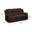Canapé inclinable en chenille 78,6 po