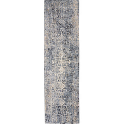 Tapis oriental gris ardoise / beige Melani