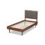 Lit plateforme capitonné simple Chartrand-116339299