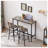 Jazire Counter Stool with Metal Frame