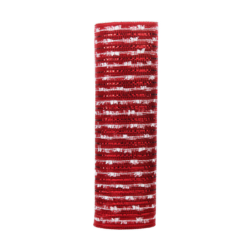 Red Mesh With Red Foil